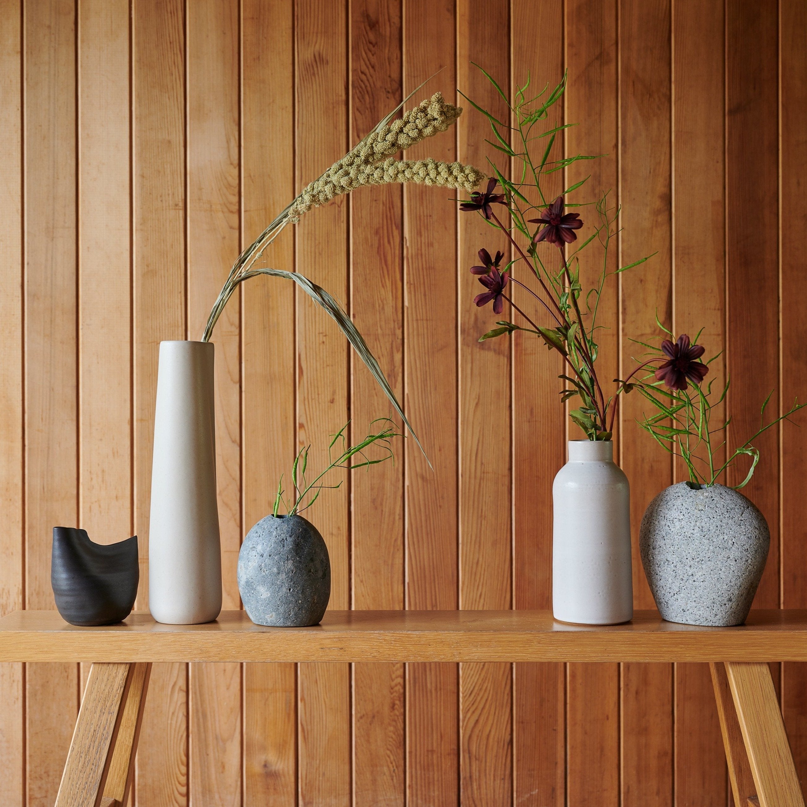 Bird Vase, Black