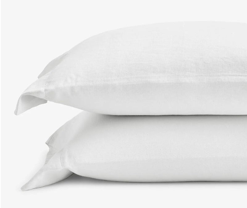 Queen Standard White Pillow Case Set of 2