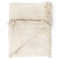 50x70 throw blanket w/ tassels fatima, cream