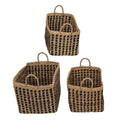 Black Striped Baskets