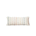 Decorative Lumbar Pillow With Embroidery Loop