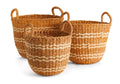 Seagrass Jute Round Baskets
