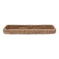 38"L x 3-1/2"H Hand Woven Bankuan Tray w/ Handles
