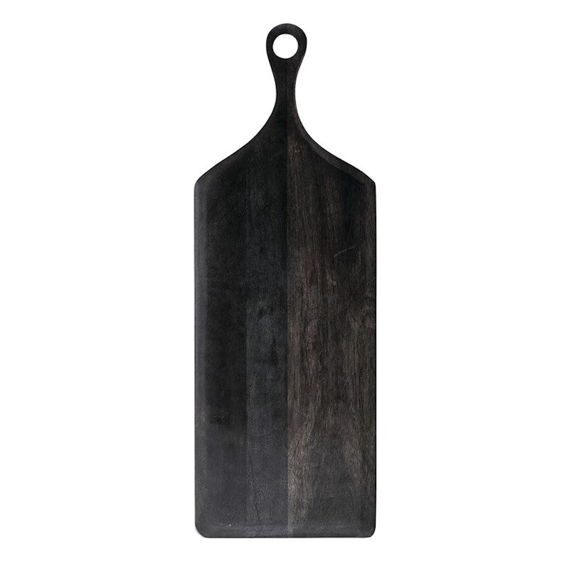 28"L x 10"W Acacia Wood Cheese/Cutting Board Black