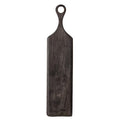 5" Black Acacia Wood Cheese Cutting Board Black