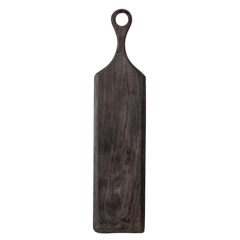 5" Black Acacia Wood Cheese Cutting Board Black