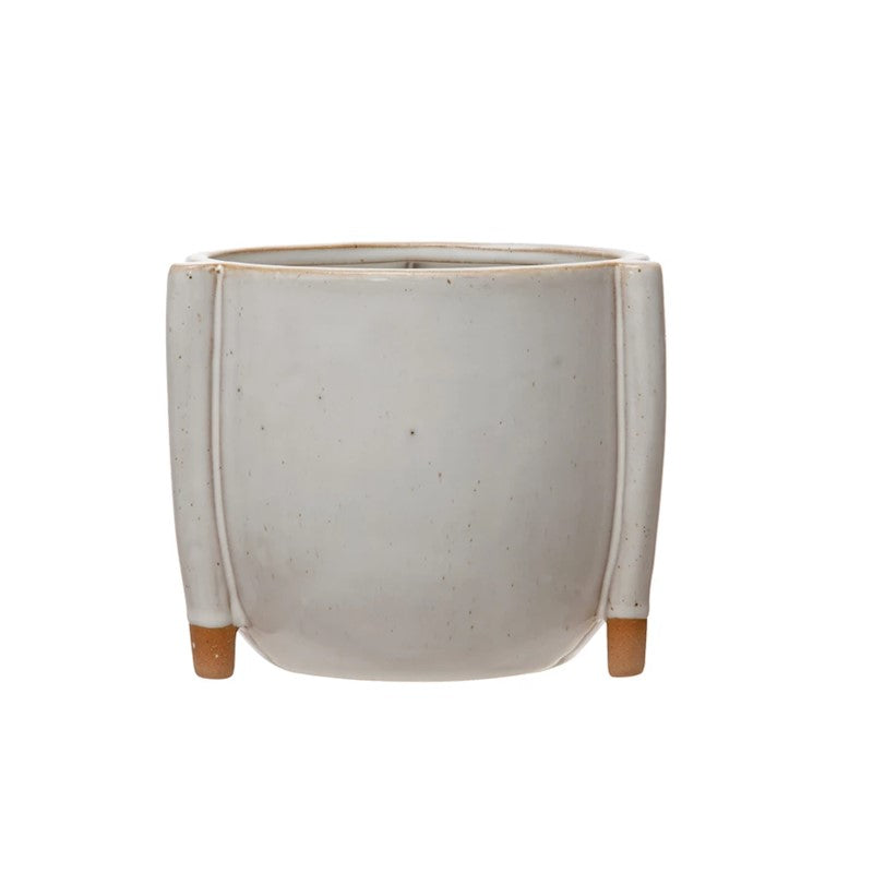 White Stoneware Vase