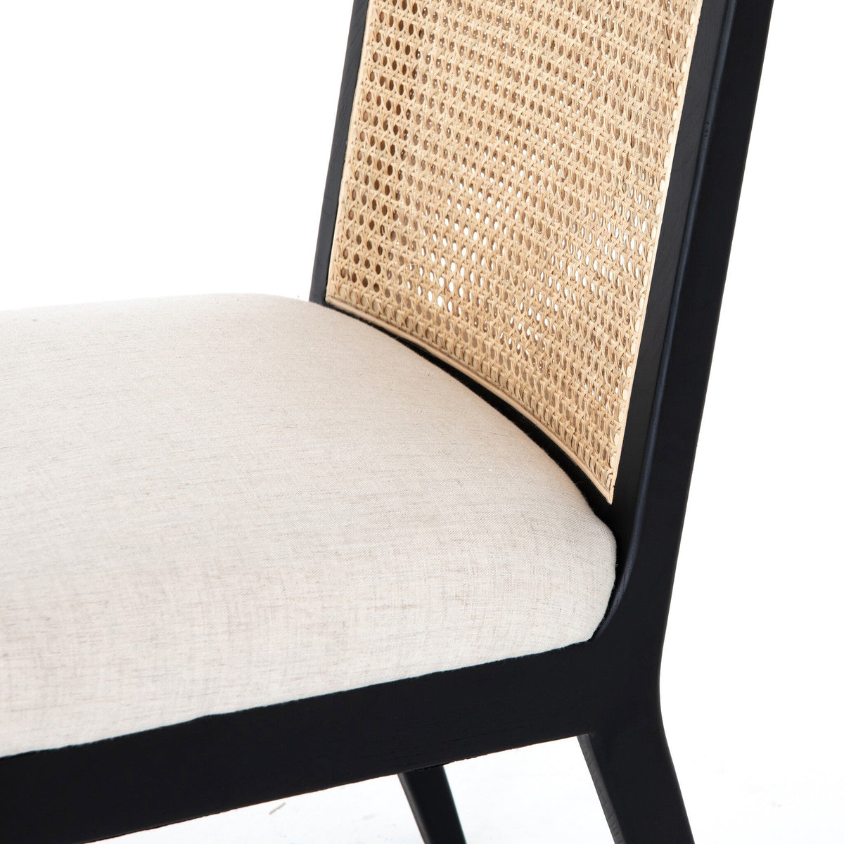 Antonia Cane Armless Dining Chair - Savile Flax