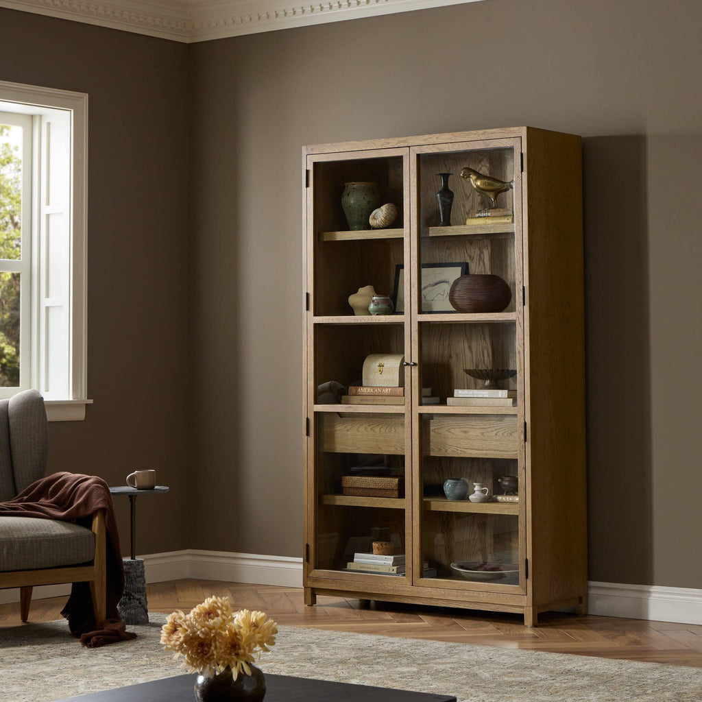 Millie Cabinet - Drifted Oak Veneer