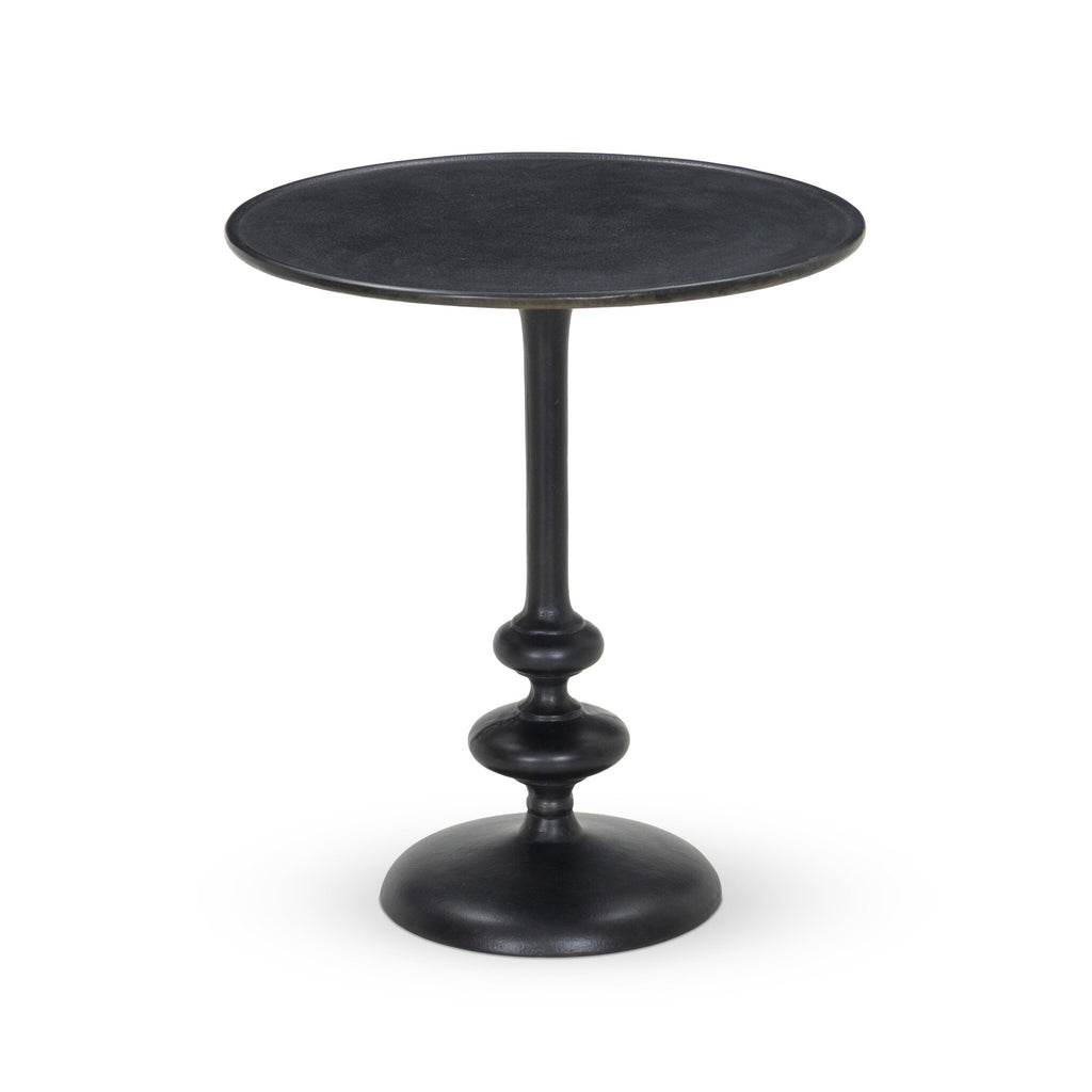 Marlow Matchstick Pedestal Table - Black Antique