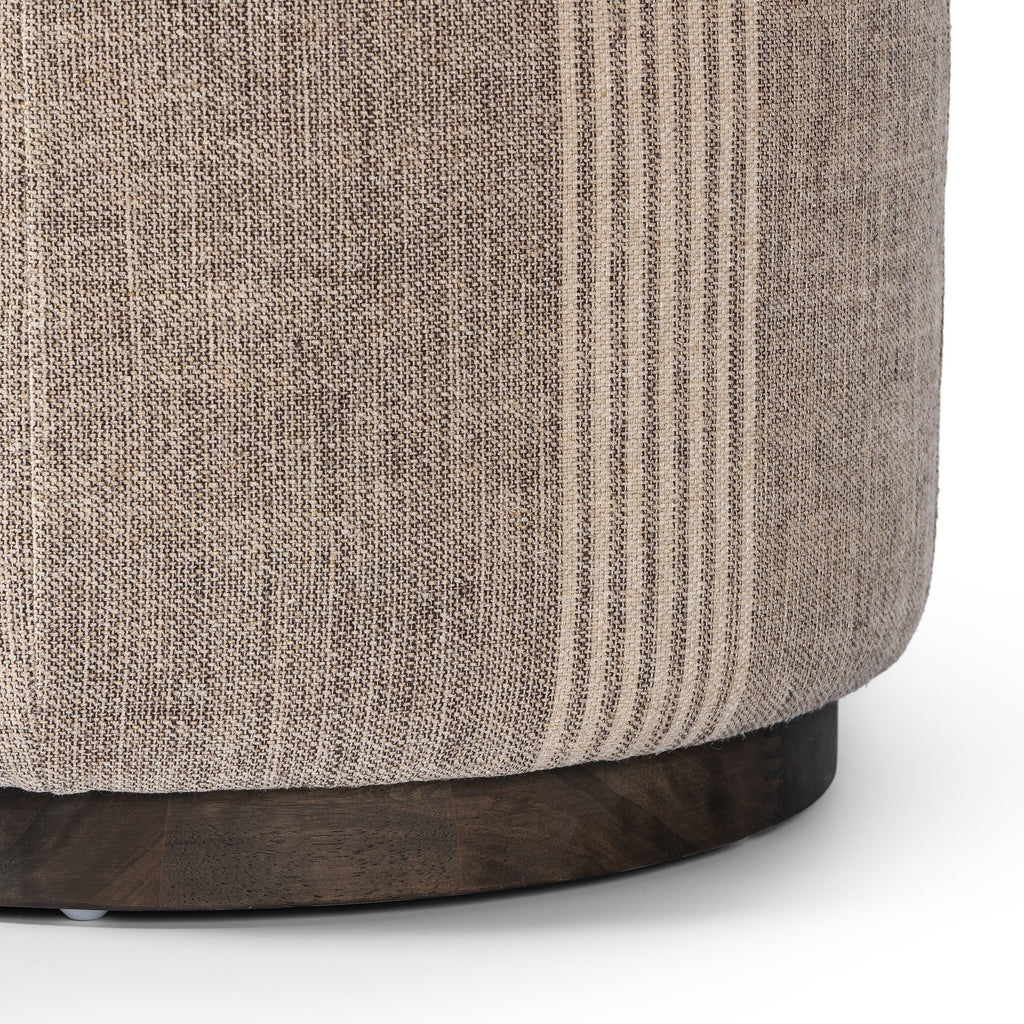 Sinclair Round Ottoman - Manchester Flint