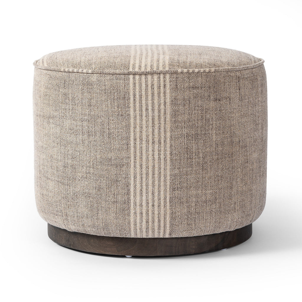 Sinclair Round Ottoman - Manchester Flint