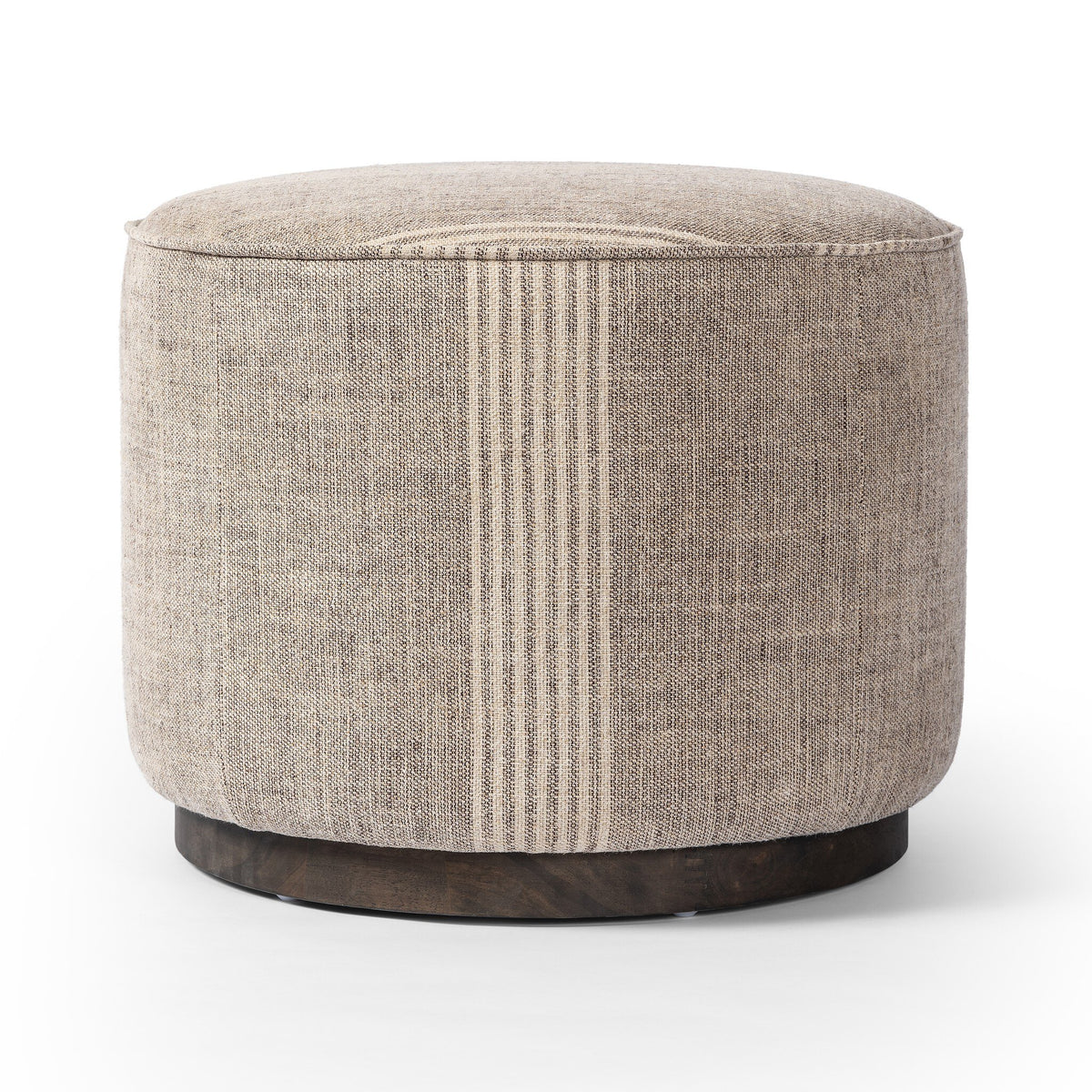 Sinclair Round Ottoman - Manchester Flint