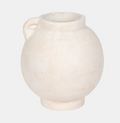 Bulbous Jug With Handle, White