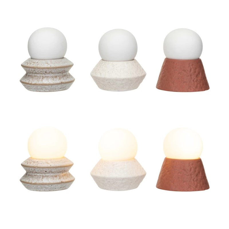 4" Stonware LED Orb Light