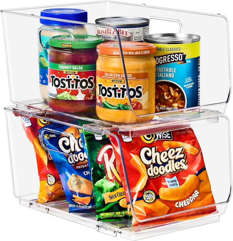 6"H x 9"W x 12"D Open Front Clear Bin
