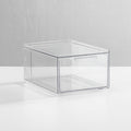 8x6x4H" Clear Stackable Drawer w/ Handle