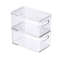 6x10" Clear Bin w/ Handles + Lids