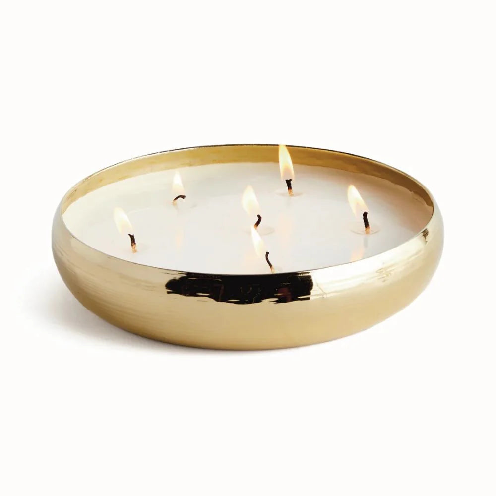 Cashmere 6-Wick Candle Tray Gold