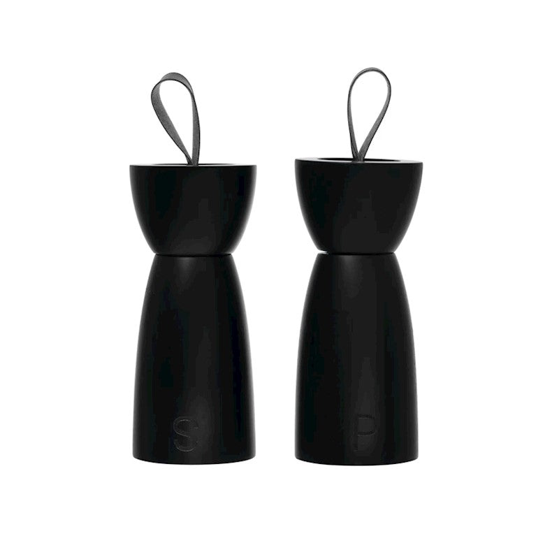 Black Salt + Pepper Shaker (set of 2)