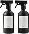 Black Glass Spray Bottle