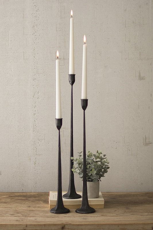 Flameless Battery Powered Taper Candle Holder (set of 3)