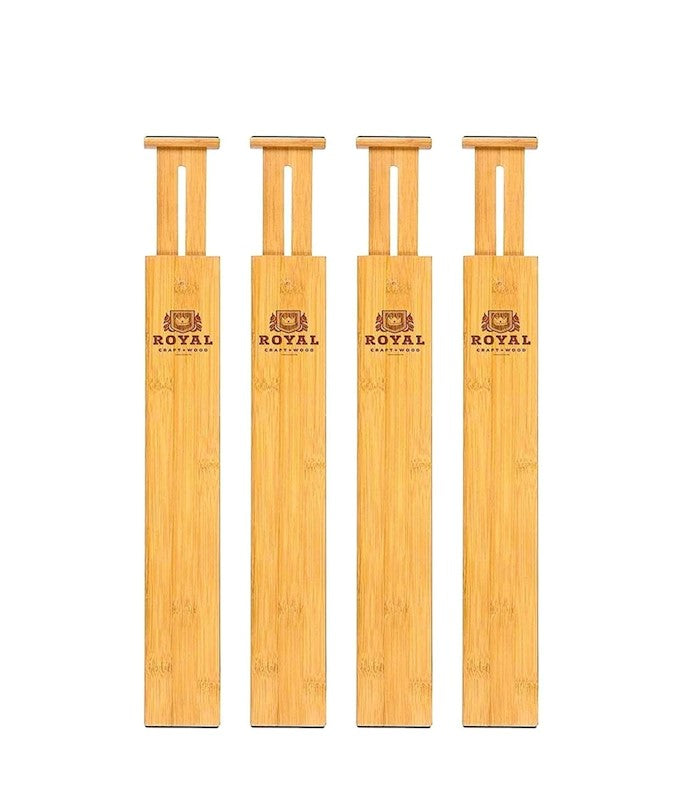 Expandable Bamboo Drawer Dividers (17-22")