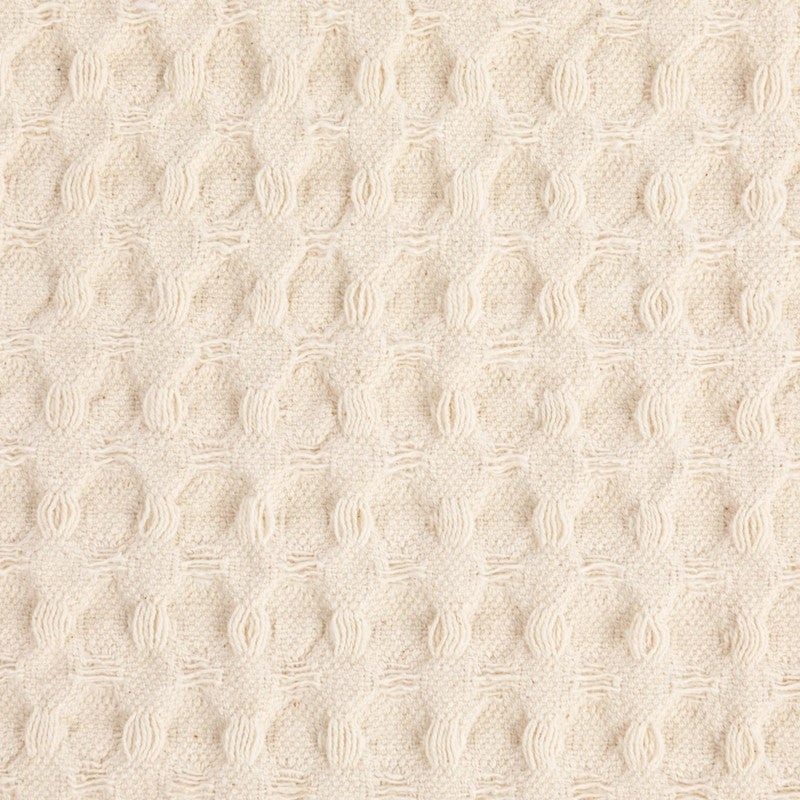28L x 18W Cotton Waffle Weave Tea Towel, Cream