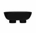 12" Black Footed Bowl
