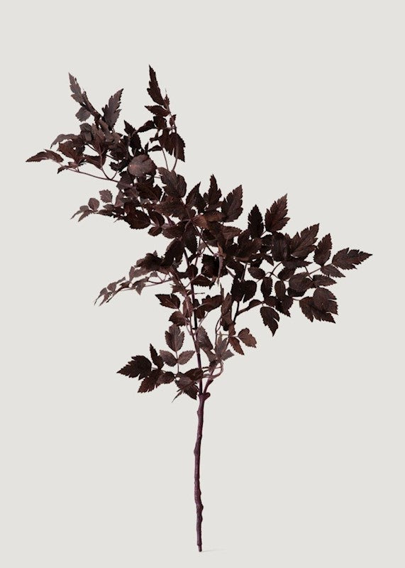 Plum Artificial Cimicifuga Ramosa Leaves