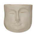 6" Stoneware Wall Planter w/ Face