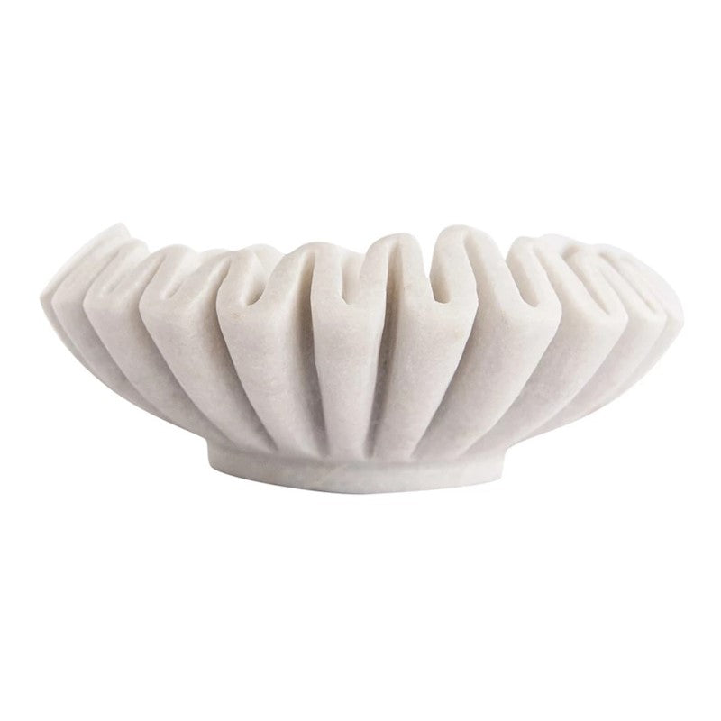7" Marble Pleated Bowl