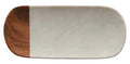 12"L Marble + Wood Cutting Board