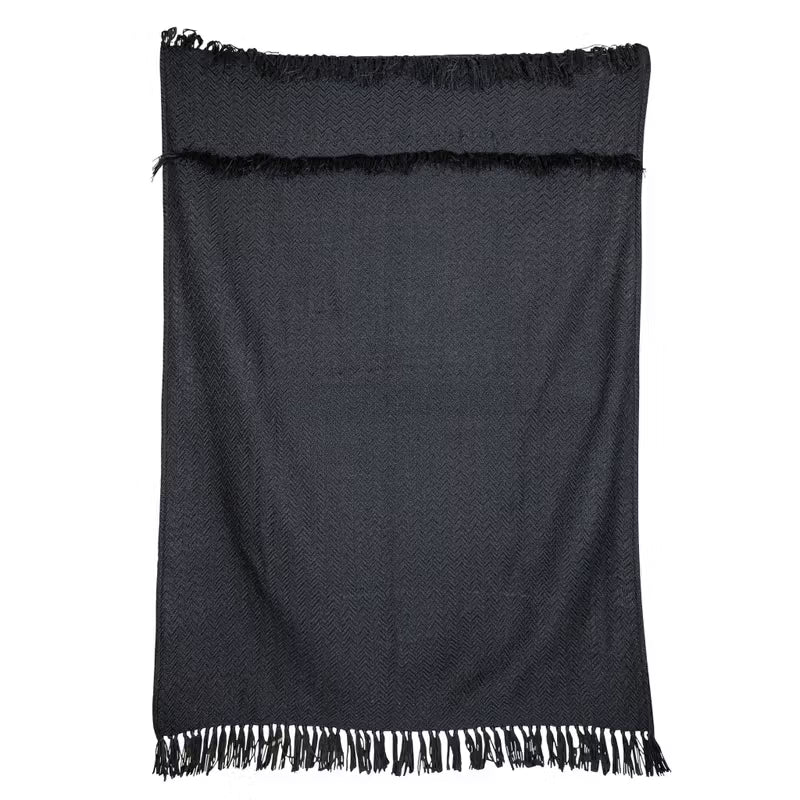 50x60 Atticus Outdoor Throw Black