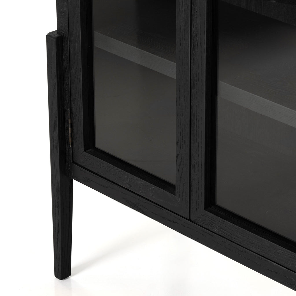 Tolle Cabinet - Drifted Matte Black Veneer