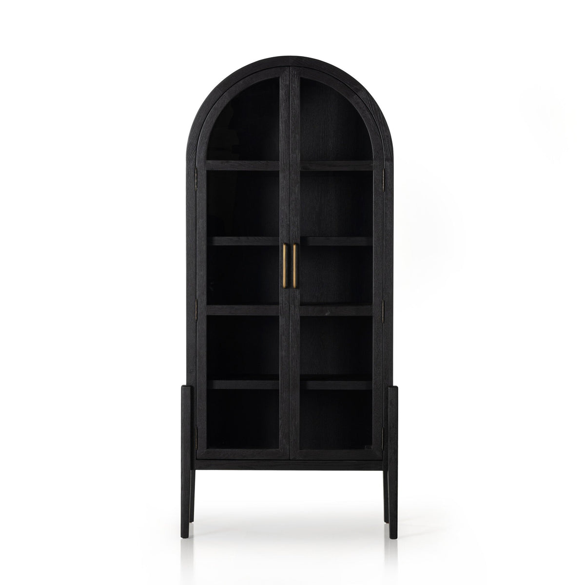 Tolle Cabinet - Drifted Matte Black Veneer