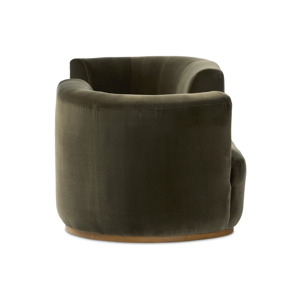 Deandra Tete A Tete Chaise - Surrey Olive