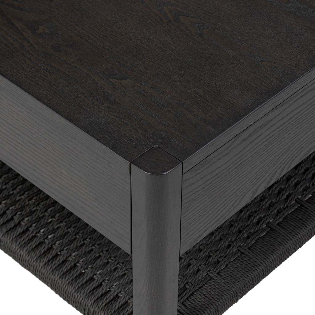 Zuma Coffee Table - Smoked Black Ash Veneer