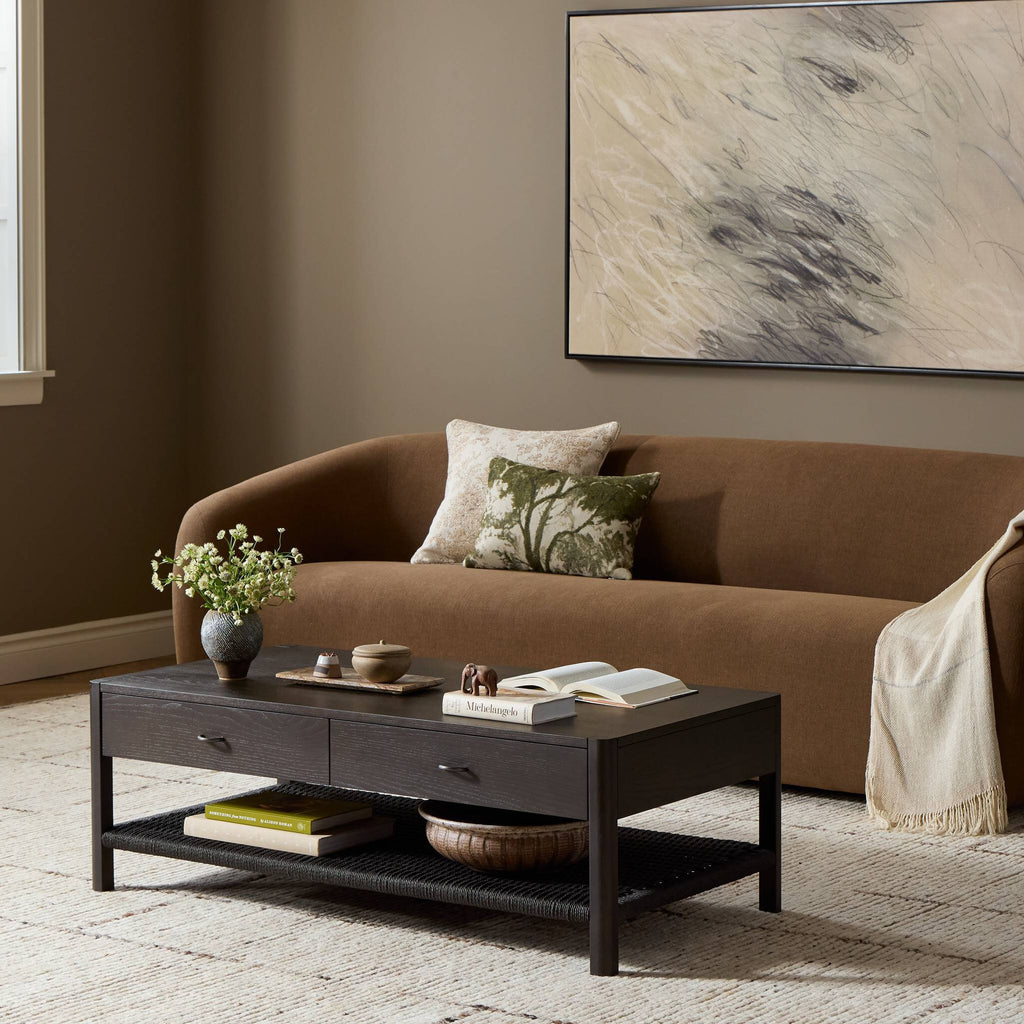 Zuma Coffee Table - Smoked Black Ash Veneer