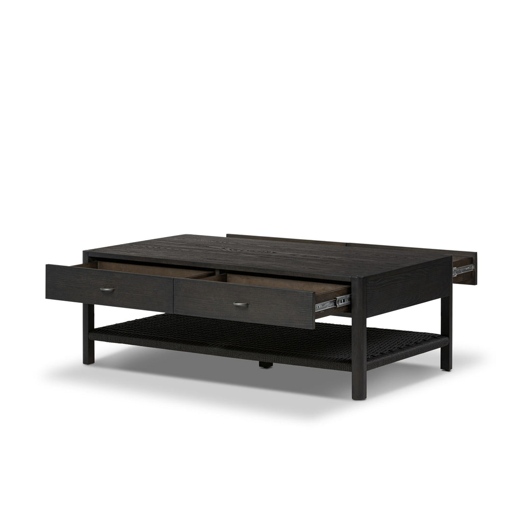 Zuma Coffee Table - Smoked Black Ash Veneer
