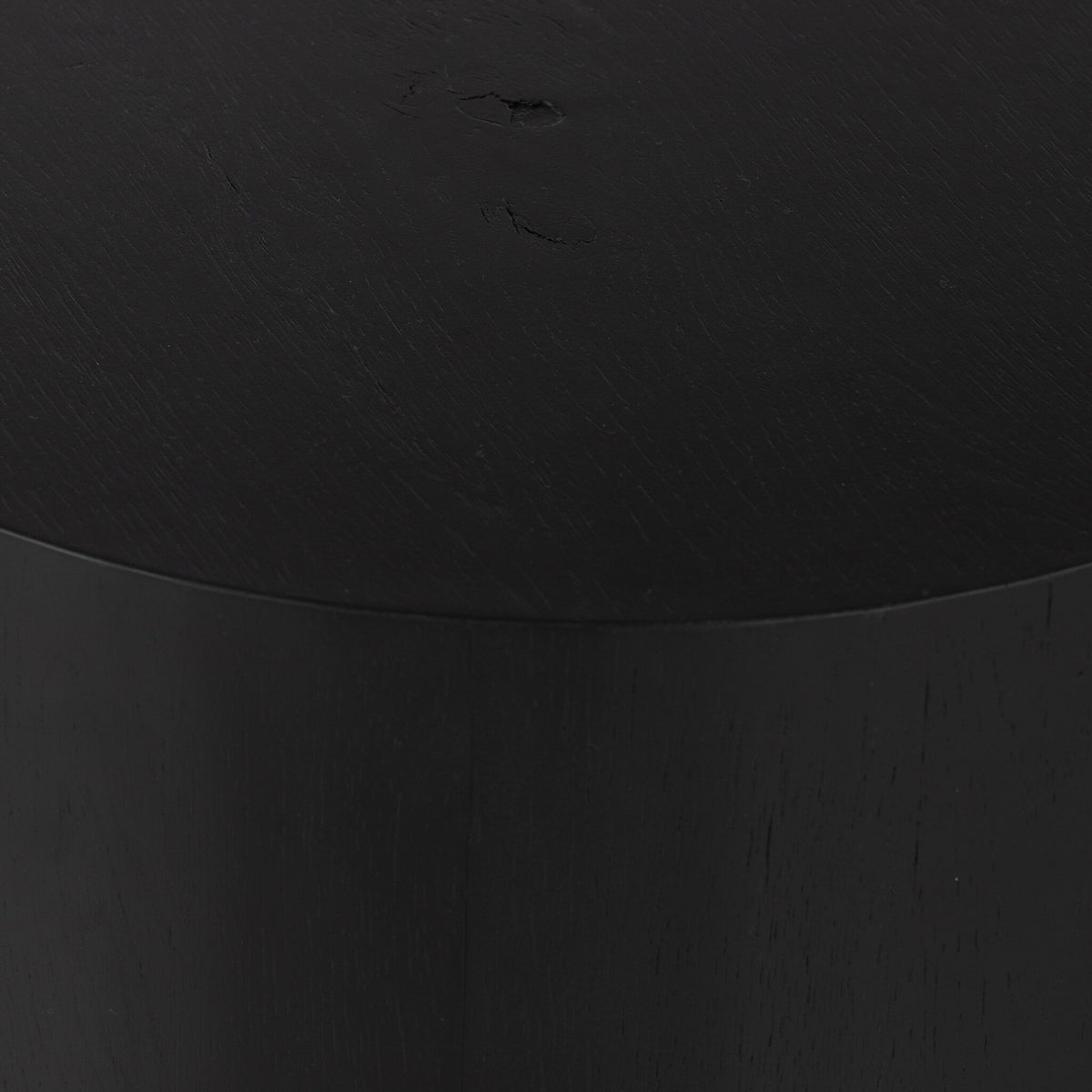 Humphrey Round End Table - Coal on Oak