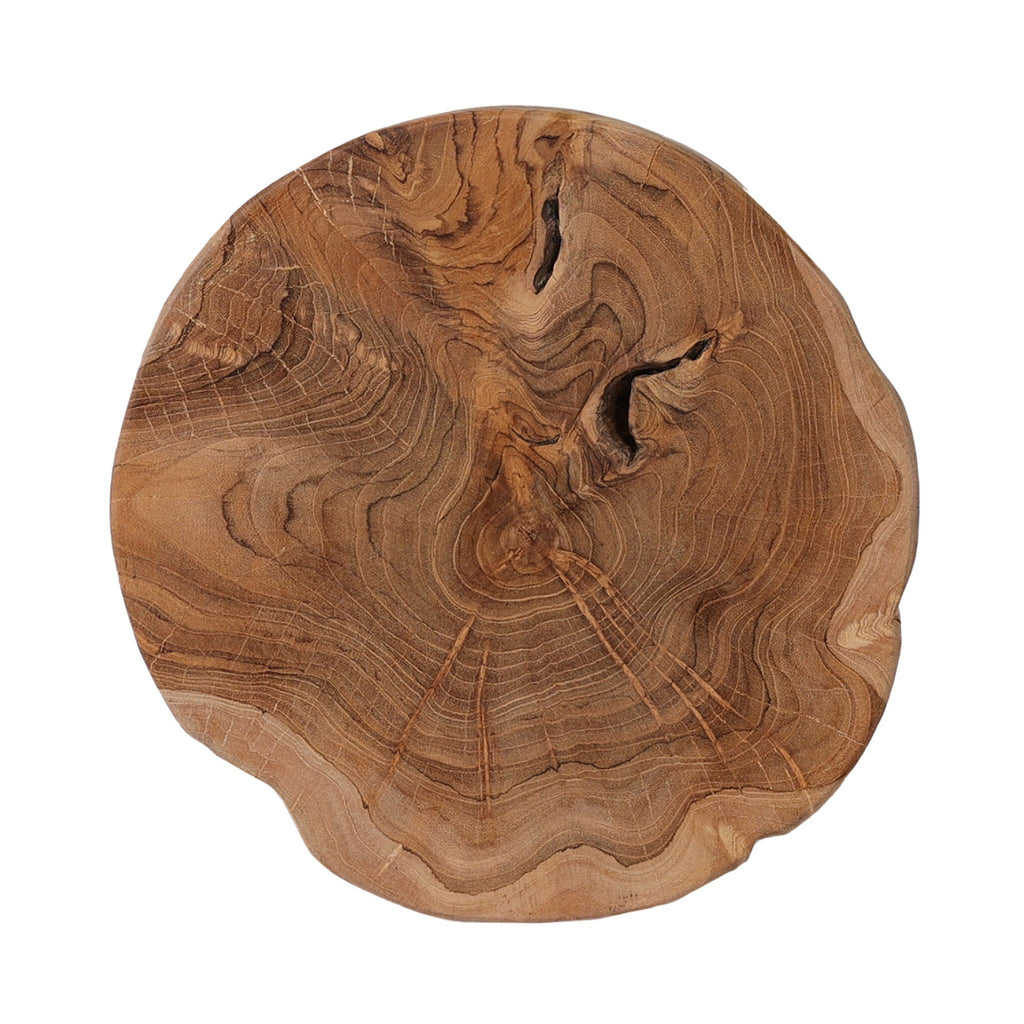Kyra Outdoor End Table - Aged Natural Teak