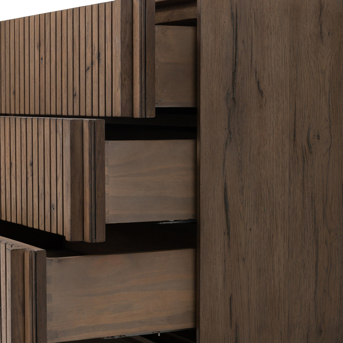 Leo Nightstand - Rustic Grey Veneer