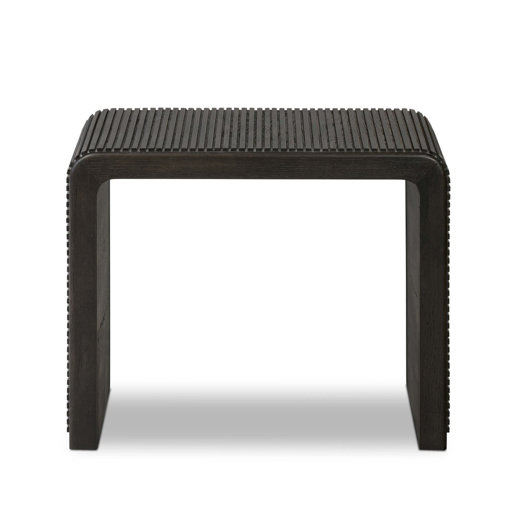 Leo End Table - Smoked Black