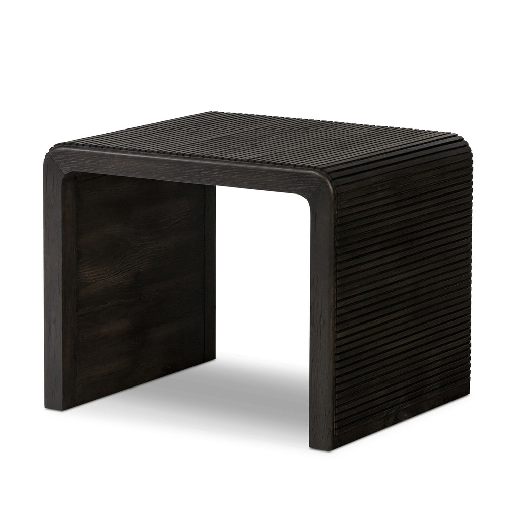 Leo End Table - Smoked Black