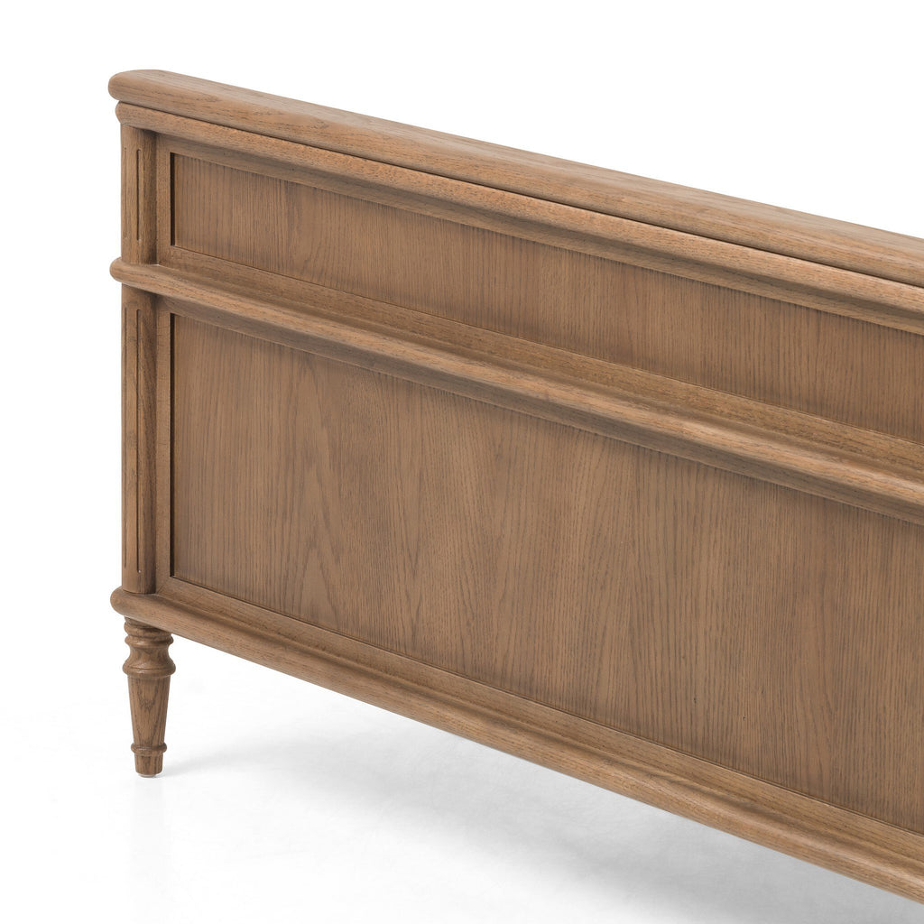 Toulouse Bed - Toasted Oak Veneer