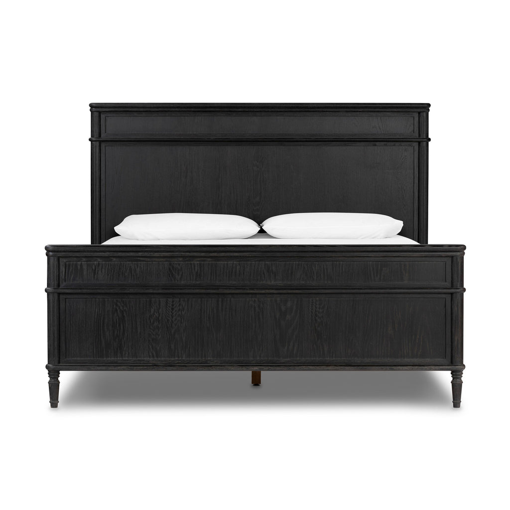 Toulouse Bed - Distressed Black