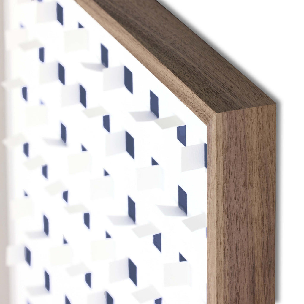 See Through Blue by FH Art Studio - Rustic 2.5 Walnut