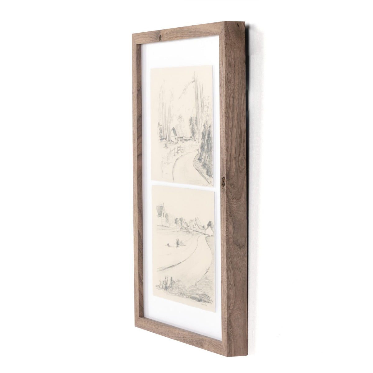 In The Country I by Shaina Page - Rustic 1.5 Walnut