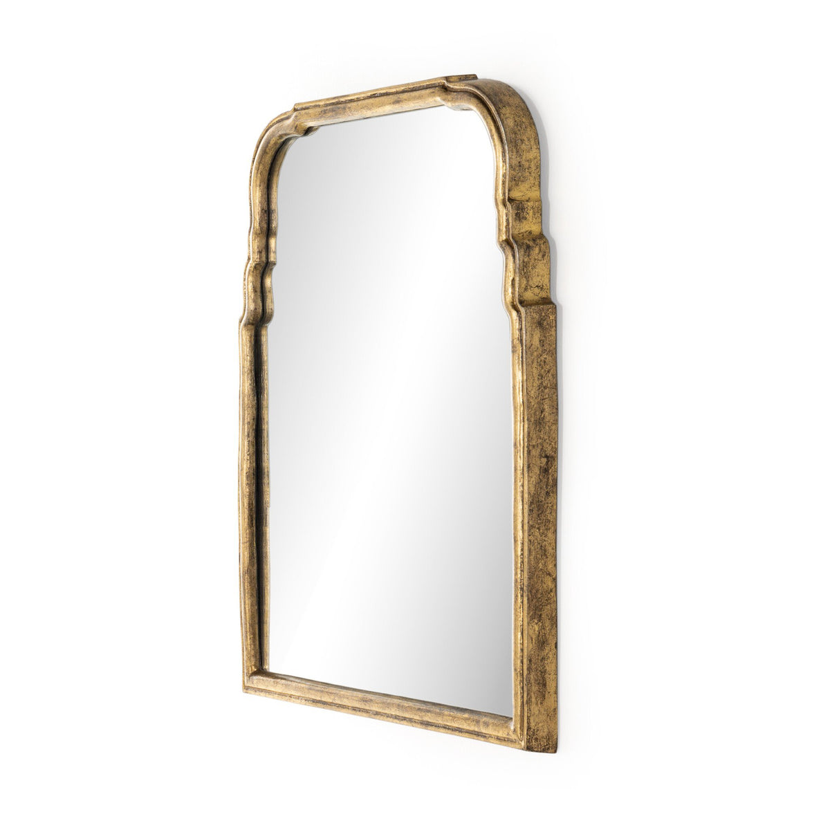 Loire Mirror - Antiqued Gold Leaf